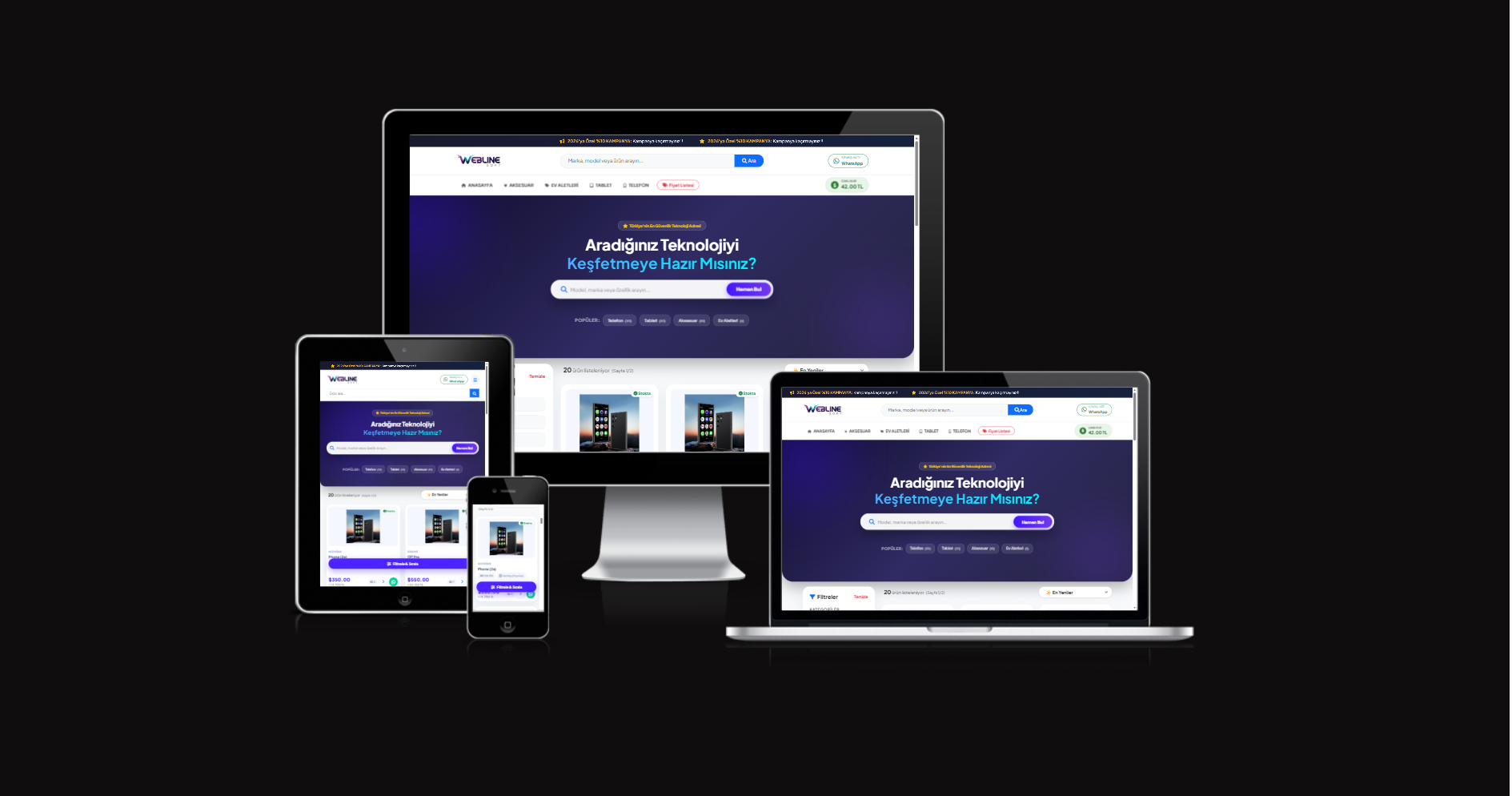 Gelişmiş Telefon Teknoloji Katalog Yazılımı